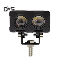 Motorrad-LED-Licht Quadratische Linse Spiegel Fernlicht Zweifarbige externe Arbeitslichter Niedriger