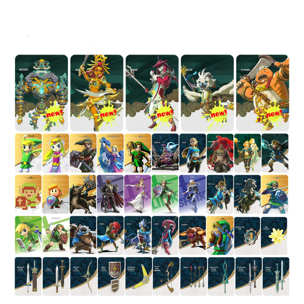 (45pcs set) YUNOBO RIJU TULIN SIDCN NFC TAG CARD for Zelda Tears of the Kingdom-image-OPC-PHCKXXQ-NEW