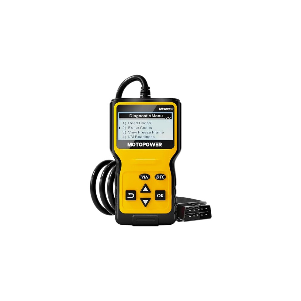 Motopower Mp69033 Obd2 Scanner Universal Car Engine Fault Code Reader, Can Diagnostic Scan Tool For All Obd Ii Protocol Cars 3007957941155