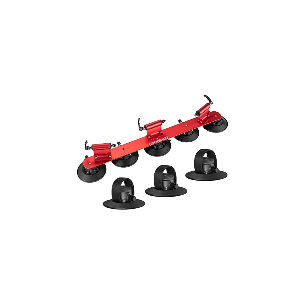 ROCKBROS Suction Bike Rack Car Roof Bike Rack Bicycle Carriers for Cars Roof Bike Carriers Roof Mounted Quick Release Aluminium Alloy Bicycle Holder