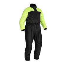 Oxford Products Rainseal Oversuit Wet Weather Motorcycle Suit, Black/Fluo, 6XL