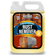 MultiWare Rust Remover For Metal 5L | Rust Remover Liquid | Removes Rust On ALL Metals | Easy To Use | Water Soluble | Non Corrosive | Removes Rust R