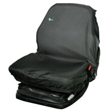 TOWN & COUNTRY COVERS | Universal Tractor Seat Cover, Plant Hire Seat Cover, Standard & Large Size, Heavy Duty, Fast & Easy To Fit, Waterproof, Armre