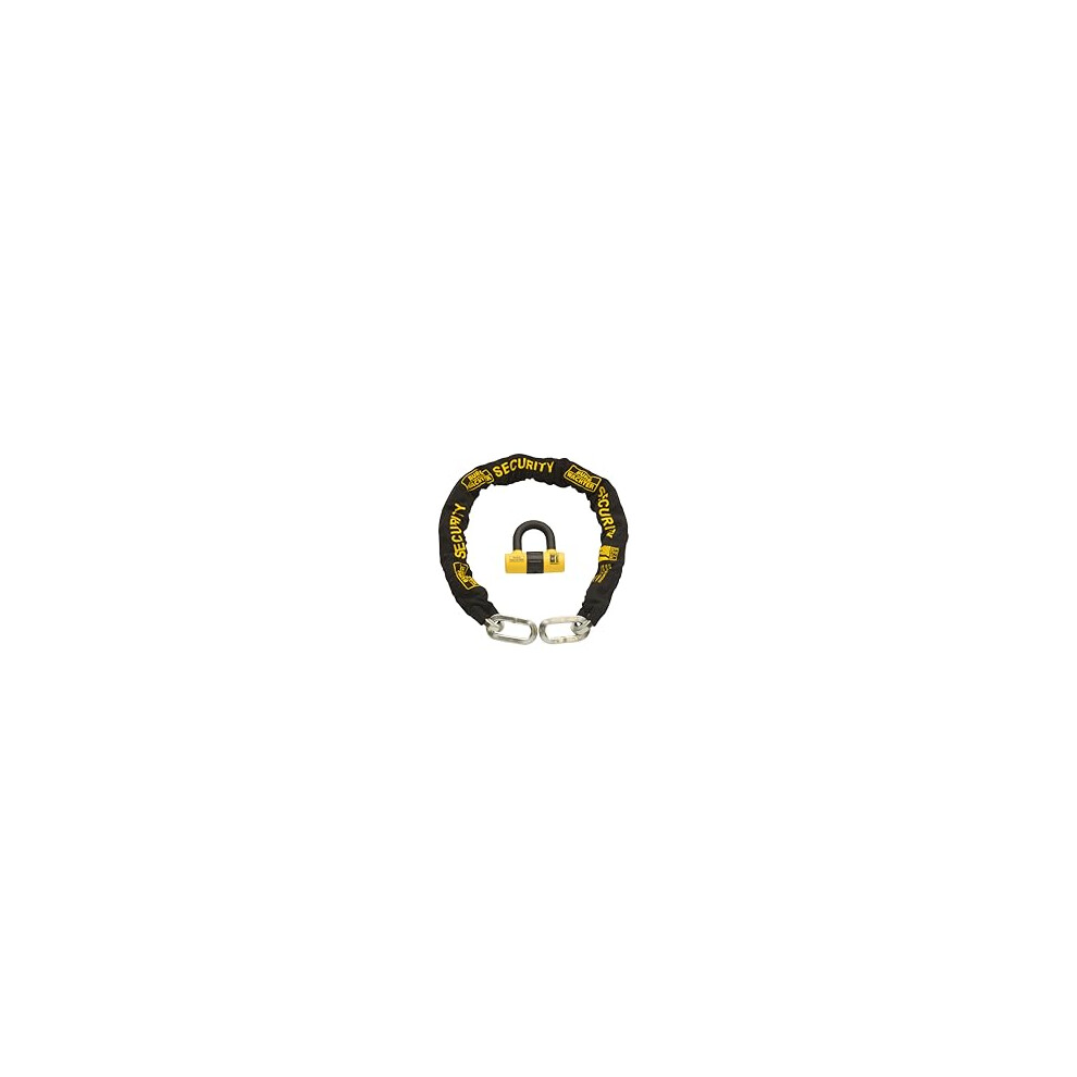 Burg-Wachter 1M 12Mm Sold Motorbike Security Chain Lock, Gold/Black 3482293471052