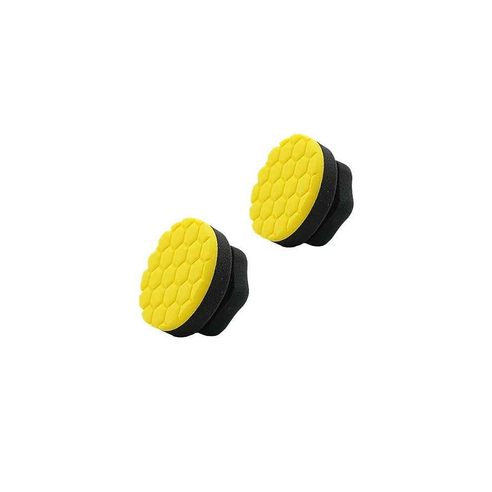 IPELY Large Tire Shine Applicator Pad (YellowApplicator-2Pack)