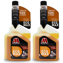 Millers Oils 2 X Diesel Power Ecomax 500ml, Fuel Additive Treatment
