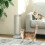 PawHut PawHut 56cm Corner Cat Scratching Post with Sisal Scratching Pad, Grey 1