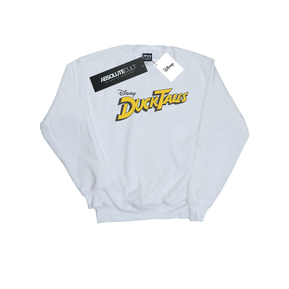 (3XL, White) Disney Mens Duck Tales Logo Sweatshirt