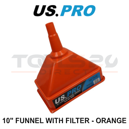 us pro US PRO Large Heavy Duty Funnel With Filter - Orange 9270