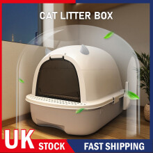 Large Cat Litter Box Anti-Splash Drawer Self-Cleaning Cat Pan Potty