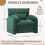 (Green) YODOLLA Armchair Sofa Oversized with Pillow 3