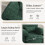 (Green) YODOLLA Armchair Sofa Oversized with Pillow 7