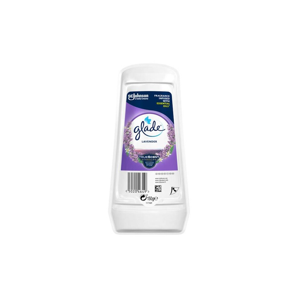 3 x Glade Solid Gel Air Freshener Lavender 150g