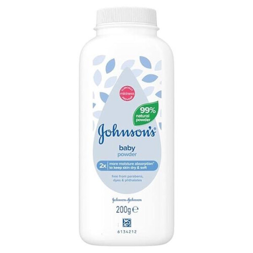 Johnson's Baby 6 x Johnson's Baby Powder 200g