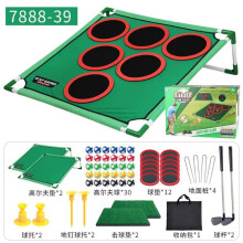 (schwarz) Golfspielmatte Ziel mit Ständer Übung Indoor Outdoor Sport Eltern-Kind Interaktives Spiel