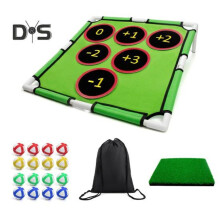 Hinterhof-Golfspiel-Spielset mit 16 Golfbällen, Putting-Matte, lässiges Home-Golf-Chipping-Übungsspiel