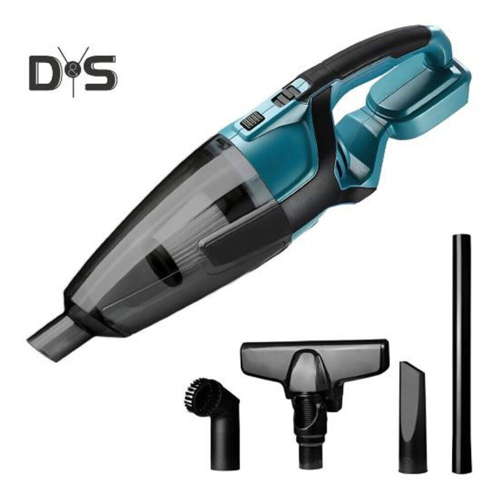 Aspirateur à main sans fil (bleu) 200w Aspirateur de voiture portable avec 3 filtres 10kpa Aspirateur puissant