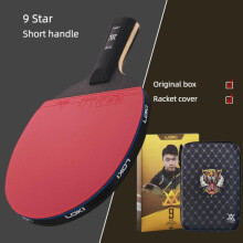 (9 Star Short Handle) Loki 7/8/9 Star Professional Ping Pong Racket Attack-loop High Sticky Table Tennis Racket Ping Pong Bat Carbon