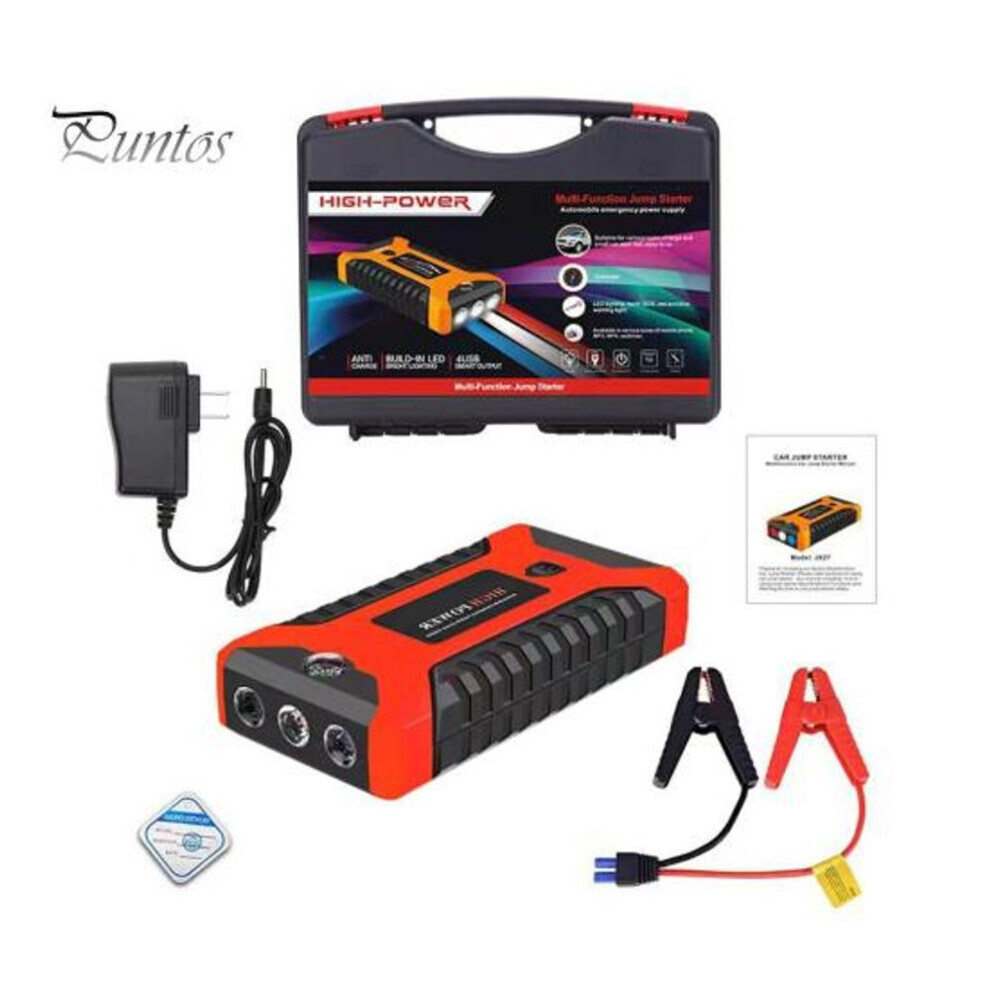 BoÃte de dÃmarrage multifonctionnelle pour batterie de voiture avec lampe de poche LED 12V - Pack d'alimentation portable