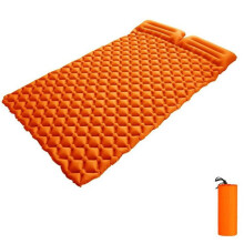(arancione, 185X118X5,5 cm) Materassino gonfiabile per campeggio, per dormire, autogonfiabile, materasso