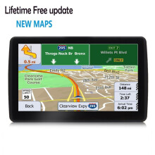 (noir, USA+Canada+MX) 7 Inch Gps Navigation For Car Truck Hgv Accessories Tools Hd Navigator 2024 Free Update New Europe Maps 8gb