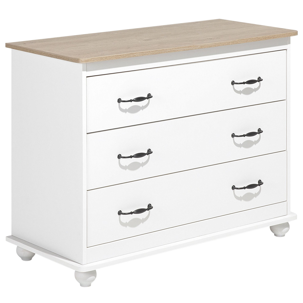 3 Drawer Chest EVERETT White