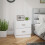 Homcom HOMCOM Bedside Table w/ 2 Drawers, Nightstand, Side Storage Cabinet Unit 1