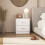 Homcom HOMCOM Bedside Table w/ 2 Drawers, Nightstand, Side Storage Cabinet Unit 7