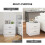 Homcom HOMCOM Bedside Table w/ 2 Drawers, Nightstand, Side Storage Cabinet Unit 5