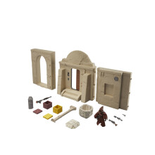 Hasbro - Coleção Vintage Star Wars Episódio IV - Playset Ruas de Mos Eisley com figura Jawa