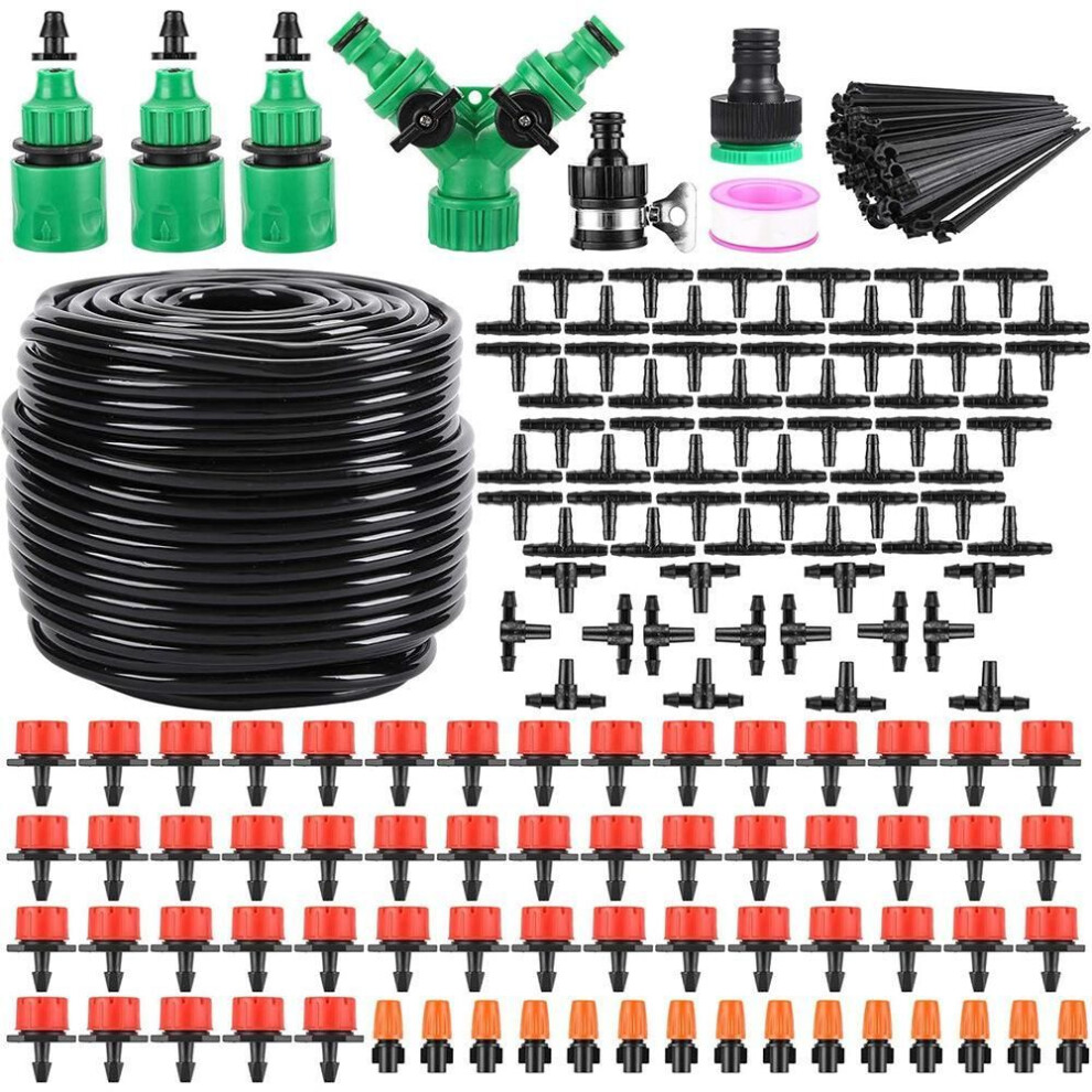 (30m) Drip Irrigation Set DIY Automatic Flower Watering Device Home Gardening Tools Irrigation Spray Automatic Flower Watering Device