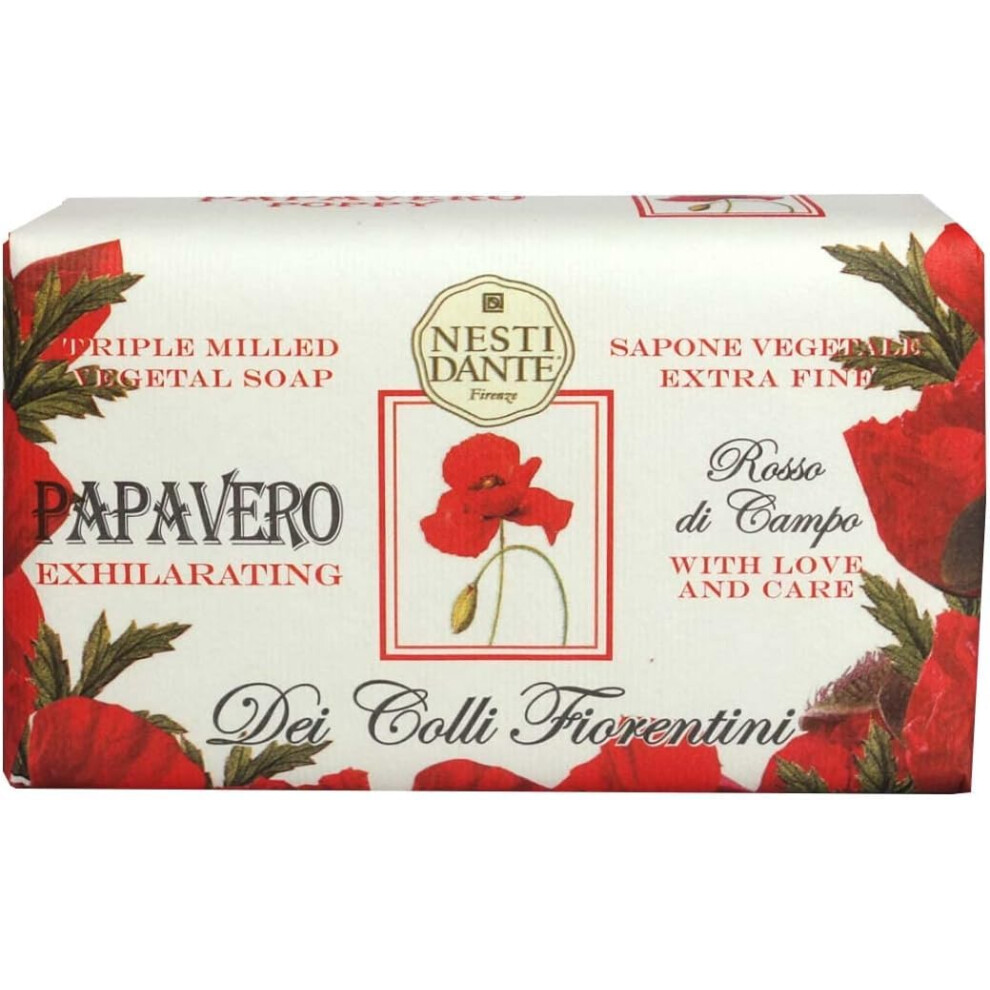 Nesti Dante Dei Colli Fiorentini Savon au Coquelicot Rouge 250g