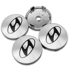 (60mm hopea)4kpl Autotarvikkeet Auton pyörän napa Keskikorkki Tarrat Tunnustarrat Hyundai Accent Tucson I30 Ix35
