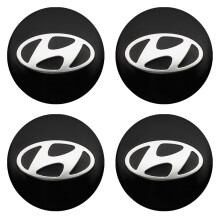 (56 mm musta) 4 kpl auton pyörän keskimmäiset napakapselit merkkitarrat Hyundai I10 I20 I30 I40 Azera Accent Creta
