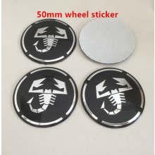 (50 mm musta Abarth 1) 4 kplAbarth Auton pyörän napa Keskikorkki Merkkikannet Tunnus Tarra Tarra Muotoilutarvikkeet