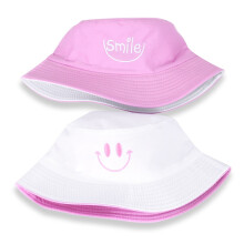 (55-57 pinkki hymiö)Käännettävä musta keltainen ankka bucket hattu miehille Summer Sun Hat kalastushattu Bob Sad