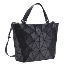 (nero) Nuove borse firmate per donna, borsa geometrica Bao, borsa a mano, tracolla nera opaca