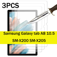 (A8 10.5)3pcs Glass screen protector Samsung Galaxy tab S9 S8 S7 FE Plus Ultra S6 lite S5E S4 S3 S2
