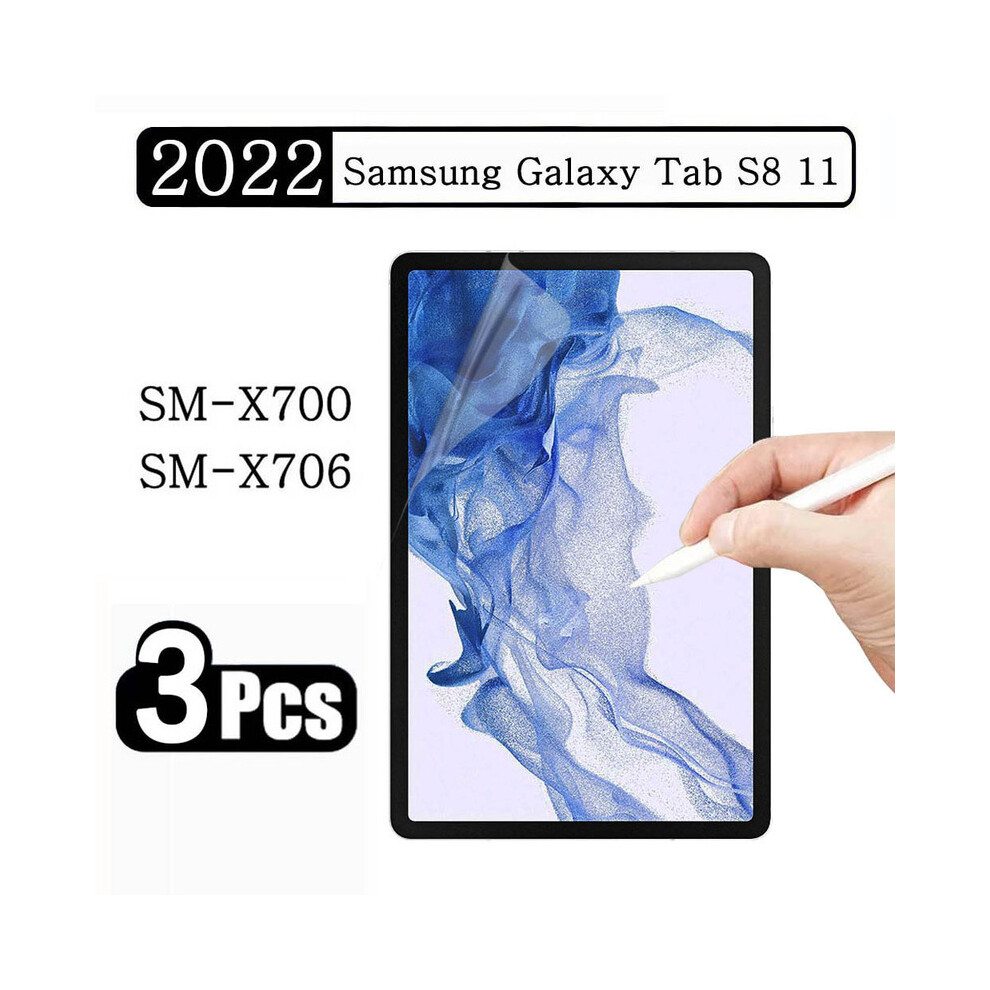 (3 Packungen) Papierähnliche Folie Für Samsung Galaxy Tab S8 11 2022 Sm-X700 Sm-X706 X700 X706 Tablet-Bildschirm 9396502011608