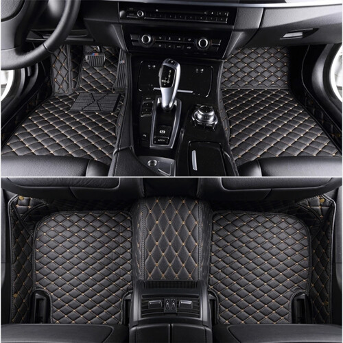Tappetini auto (linea nera e beige) per BMW serie 3 E30 E36 E46 E90 E91 E92 E93 F30 2000-2018 personalizzati