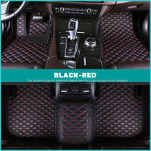 (ZWART-ROOD) Auto vloermatten Mazda CX-5 2017 2018 2019 2020 Aangepaste auto voetmatten Auto tapijtbeschermers