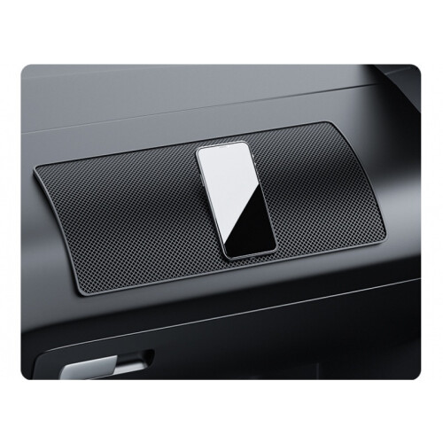 (Car Leather PatternM)Pu Large On Board Non-Slip Mat Car Center Console Instrument Panel Mobile Phone 2