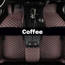 (Koffie) Auto vloermatten voor Mercedes Benz EQB 2022 op maat gemaakte automatische voetpads automatbeschermer
