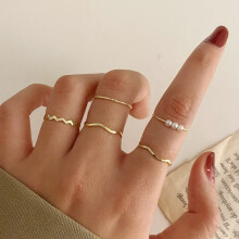 -22Punk Gold Kettenringe für Teenager Damen Mode Hohl Offene Ringe Geschenk 2024 Hochzeitsschmuck Party -