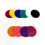 White - 100pcs/set 25mm Colored Plastic Chips Prize Coins No Face Value Chip Coin 1