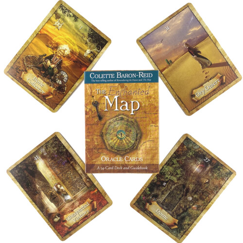 Enchanted Map Oracle Cards Leisure Party Board Game High Quality Divination Tarot Deck with PDF Guide 1