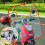 (Blue Pocket) Parabrezza trasparente antivento per moto per auto elettriche con supporto completo e 3