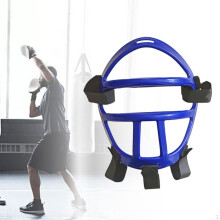 (blue) Karate Face Mask Boxing Shield Head Protection Comfortable Sports