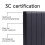 Living And Home 700W Wall Mounted Electric Ceramic Radiator Space Heater, Black 4