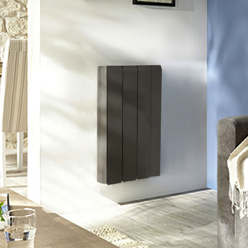 Living And Home 700W Wall Mounted Electric Ceramic Radiator Space Heater, Black 2